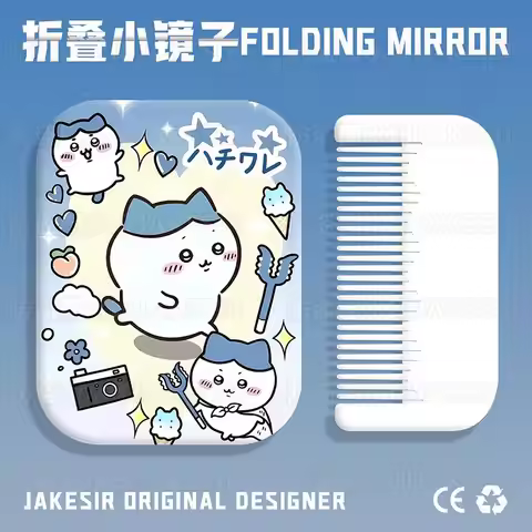 Anime Cartoon Cosmetic Mirror Chiikawa 2026 New Model Portable Take It with You Good Looks Student H