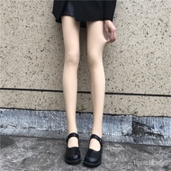 Artifak Kaki Telanjang Warna Bogel Wanita Musim Bunga Musim Gugur Bulu Dilapisi Stoking Tebal Sutera