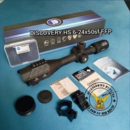 COD !!! TELESCOPE DISCOVERY HS 6-24X50 FFP PACKING AMAN