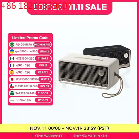 Edifier ES60 Portable Bluetooth Speaker Mini Sound Box Wireless Sound Bar 36W RMS Outdoor IP66 Water