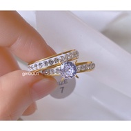 stainless steel 2in1 ring size 5.6.7.8.9 F