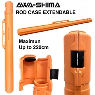 AWASHIMA 45102 ROD CASE 150CM MAX 220CM FISHING ROD BARREL TRAVEL ROD TUBE HOLDER