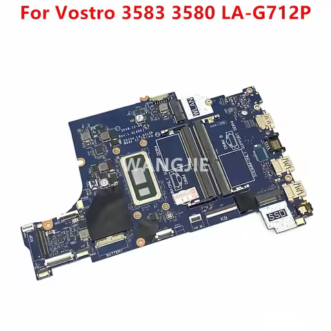 EDI54 LA-G712P Mainboard For DELL Vostro 3583 3580 Laptop Motherboard With CPU I5-8265U 1.6GHz DDR4 