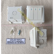 TRIPLE SWITCH MGES-80113 MORGEN+INBOW WHITE BOX WUI-B26 Meval
