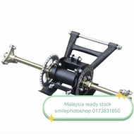 650mm Modified go-kart parts: rear suspension, ATV-style reinforced rear axle, rear swingarm, and re