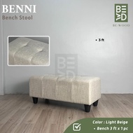 BENNI Bench Stool Bench Chair 4ft Stool Long Stool Kerusi Panjang Velvet Bench Kerusi Living Room Be