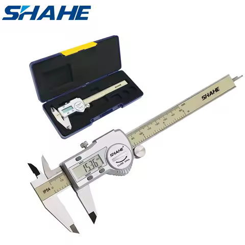 Shahe Calipers 0-150 mm Vernier Caliper Micrometer Gauge IP54 Digital Vernier Caliper Measuring Tool