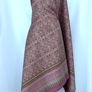 Silk Sarong 6-Shuttle Natural Color Rice Pattern Pink And Green Select Size Code 4L1-ST-26