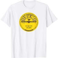Adult T-Shirt Sun Records Vinyl Carl Perkins Blue Suede Shoes T-Shirt Fashion Tops for Boys and Girl