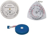 EMI 3 Piece Fitness Body Mass Index measurement Set: BMI Wheel Calculator, BMI Triangle Calculator B