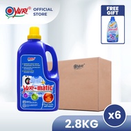 (Carton Deal) Yuri-matic Laundry Liquid Detergent 2.8Kg x6 FOC Yuri-soft Fabric Softener 1000ml