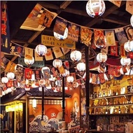 Japanese Style Hanging Flag Rope Izakaya Decorative Flags Small Colorful Sushi Restaurant