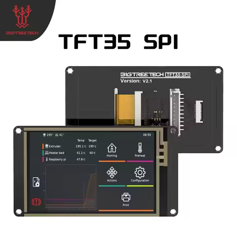 BIGTREETECH TFT35 SPI V2.1 Touch Screen & IO2CAN V1.0 Module 3.5'' 480x320 TFT Display for Klipper C