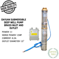 DAYUAN 1.5HP 1.1kW Submersible Deep Well Pump with Control Box (90QJD2-77/11-11)