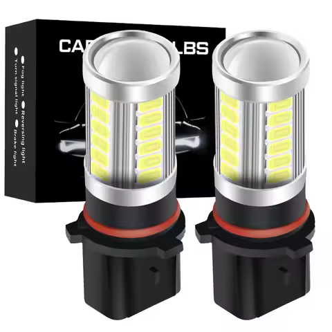 2X White P13W LED Fog Daytime Running Light Ice Blue Orange Yellow For Skoda Yeti 5L Mazda CX-5 Audi