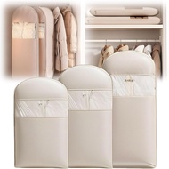 Garment Bag Hanging Garment Bag Self Compression Zipper Dust Cover Clothes Bag for Closet Organizer 