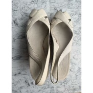 [Authentic] JIL SANDER Wedge Sandals Size 38 Goat Leather Made in Italy