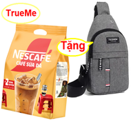 [Tặng túi đeo chéo] x1 túi Nescafe sữa đá (25gói x 24g/túi) - Ca phe rang xay hoa tan - cafe sữa đá 