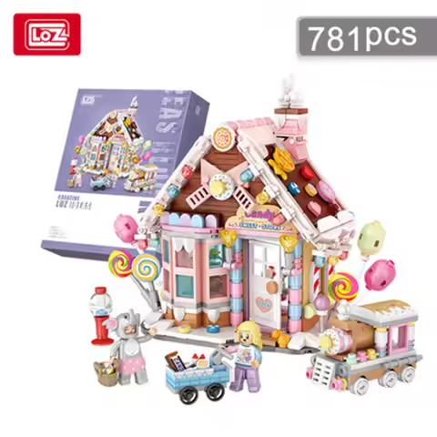 LOZ 1224 Architecture Merry Christmas House Tree Deer 3D Mini Blocks Bricks Building Toys for Childr