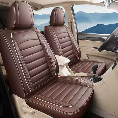 1 PCS Four Season Universal Leather Car Seat Cover For tiguan allspace hyundai creta audi a3 8y Auto