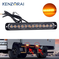 gifts 1pcs 12 LED Strobe Warning Light Bar Flashing Truck Super Bright Emergency Caution Waterproof Amber for Auto Car SUV 12V 24V spot goods gift Christmas Gift