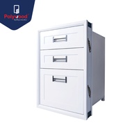 ส่งฟรี Polywood โพลีวูด - Pre-order ใช้เวลาผลิต 15-20 วัน ตู้ลิ้นชัก 3 ชั้น ชุดครัว ABS รุ่น M-SERIE