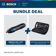 BOSCH [COMBO] GO 2 Kit Smart Screwdriver - 06019H2181 + BOSCH 15pcs Multi-Function Hand Tool Mixed S
