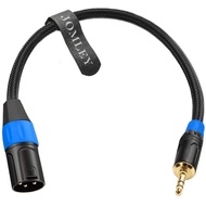 3.5mm to XLR Balanced Cable, XLR Male to 1/8 inch Mini Jack Cable Adapter Mono Audio Cord for Cell P