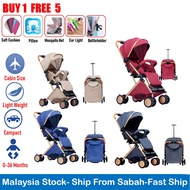 [Ship From Sabah] 1 Way Stroller Luggage Design | Light Weight | Foldable Stroller | Children Prams