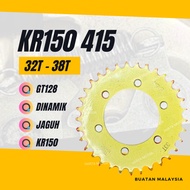 KR150 415 REAR SPROCKET - KR 150 DINAMIK JAGUH ZX150 ZX 150 GT128 GT 128 KIPS SPOKET SPOCKET BELAKAN