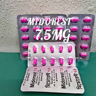 Midorest 7.5 pink oval 1PAPAN 10 TABLET 5 PAPAN 50 TABLET 10 PAPAN 100 TABLES tablets in blister pac