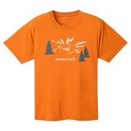MONTBELL Wickron Tee (Asahi) Unisex Breathable T-shirt - orange