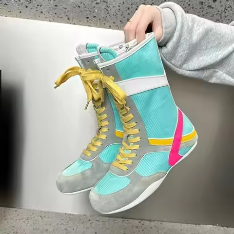 2026 New Wrestling Boots for Women Brand Designer Boxing Shoe Ladies Comfortable Fighting Shoe Femal
