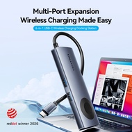 Vention 6 in 1 USB C HUB 4K 60Hz HDMI Wireless Charging USB3.0 port docking station Portable Type C 