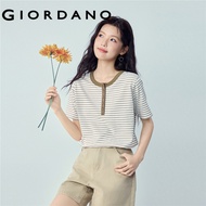 GIORDANO WOMEN GIORDANO Women T-Shirt Pure Cotton 13326233