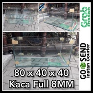 Terbaru Aquarium Kaca 80X40X40 Full 8Mm Original