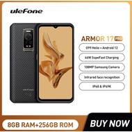 Ulefone Armor 17 Pro Rugged Smartphone Night Vision 8GB 256GB Helio G99 4G Mobile Phones 120Hz 108MP Android 12 NFC Global
