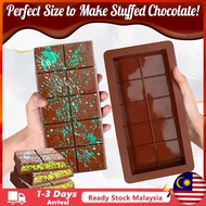 (Malaysia Stock) Silicone Chocolate Bar Molds Silicone Bars Making Fondant Coffee Mould BPA Free Eas