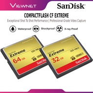 SANDISK CF EXTREME 32GB / 64GB / 128GB ( 120MB / 85MB ) COMPACTFLASH CF MEMORY CARD VPG20 UDMA 7  - 