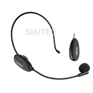 APORO 2.4G Wireless Microphone Headset, MIC with Detachable bracket for Speaker Amplifier PC with 3.