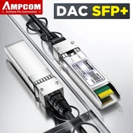 AMPCOM DAC Direct Attach Cable Copper, Passive 10G SFP DAC Twinax Cable for Cisco, Mikrotik, Ubiquit