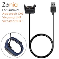 1m USB Charger Cable for Garmin Vivosmart HR/HR+, Approach X40, Dock Power Supply Data Transfer Charger Adaptor Cord Wire Adapter