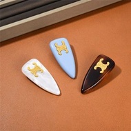 Celine 樹脂三角髮夾 3色可選 6.1×2.7CM