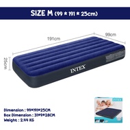 INTEX 5 Sizes Midnight Blue 25cm Extra Thick Inflatable Air Bed Tilam Angin Living Room Temporary Fo