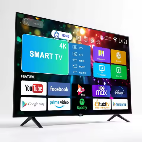 China Hot Sale 4K Ultra HD LED Android Smart TV 2K Definition Flat Screen HD Televiso Lcd 32 43 50 5