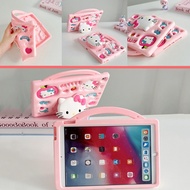 Kids Cute 3D Cartoon Shockproof Tablet Cover Protective Shell Case with Invisible Stand for New Ipad