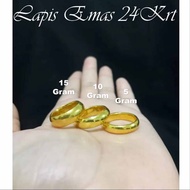 Cincin Terbuat Dari Koin Asli/ Cincin titanium asli anti luntur anti Karat/Cincin Perhiasan Mirip Emas Asli/ Cincin Berlapis emas 24 Karat