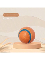 1個狗籃球設計乳膠發聲球玩具,用於磨牙和訓練,互動和解憂消遣,適用於小型和中型寵物