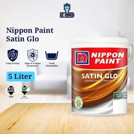 Nippon Paint Satin Glo 5L Interior Paint Cat Dalam Rumah (Part 2)