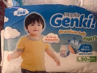 Nepia genki size L diaper made in Japan 學習褲  大碼拉拉褲 日版妮飄